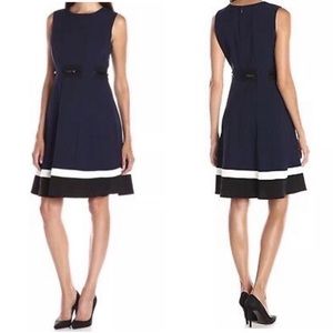 EUC Calvin Klein Fit and Flare Dress sz 2P